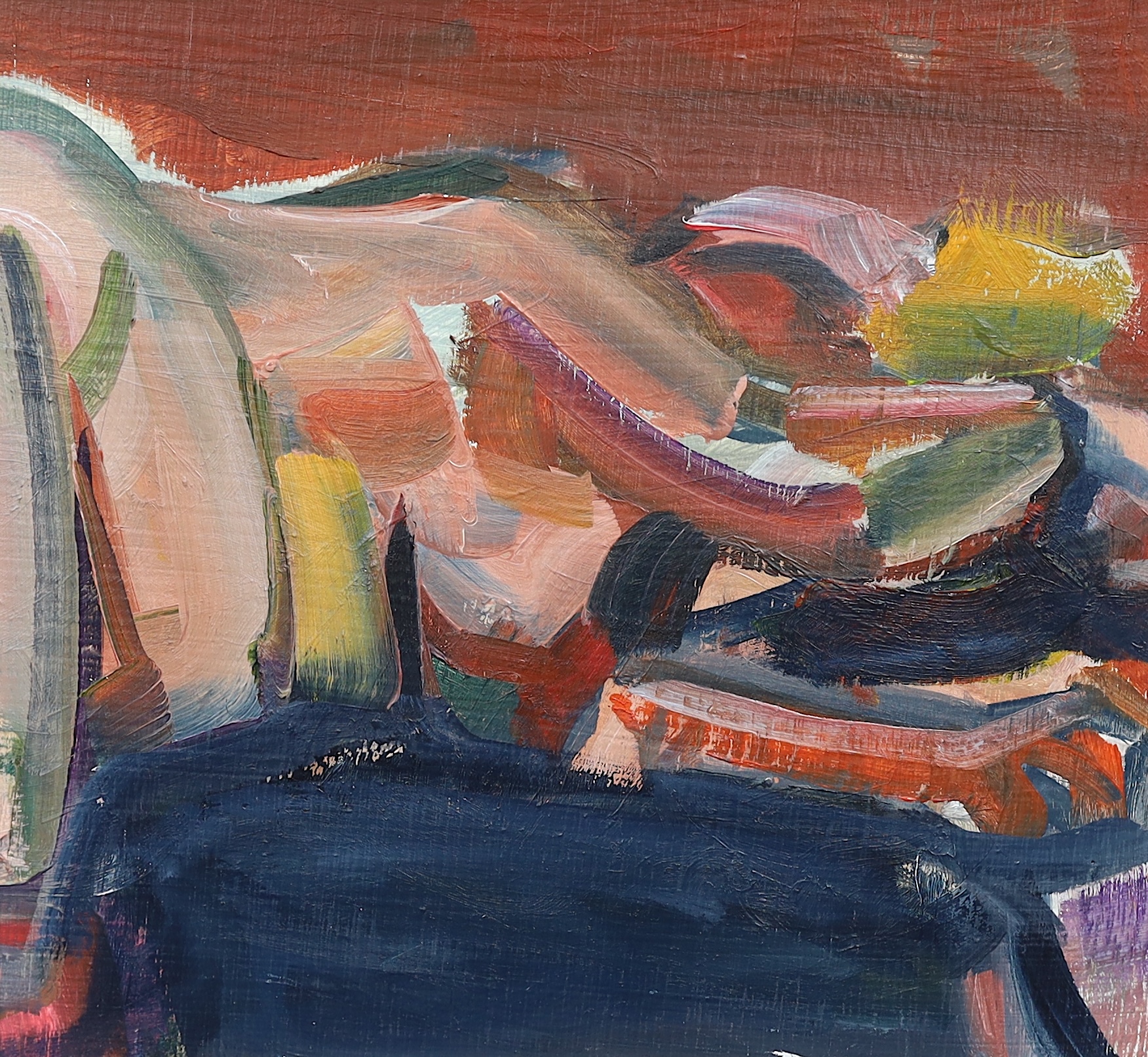 John Pegg (b.1949), oil on board, 'Rogue', signed and titled verso, 17 x 18.5cm